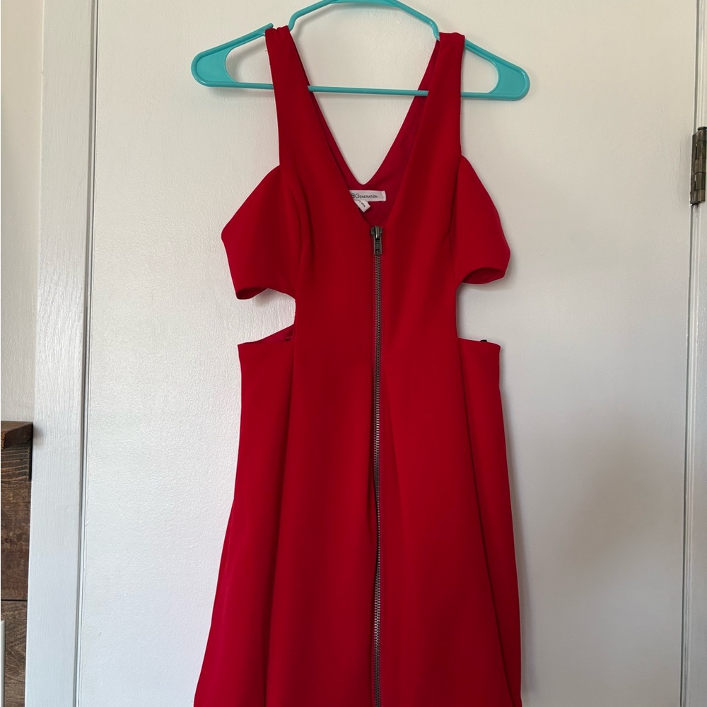 BCBGeneration Scarlet Backless Dress with Zipper